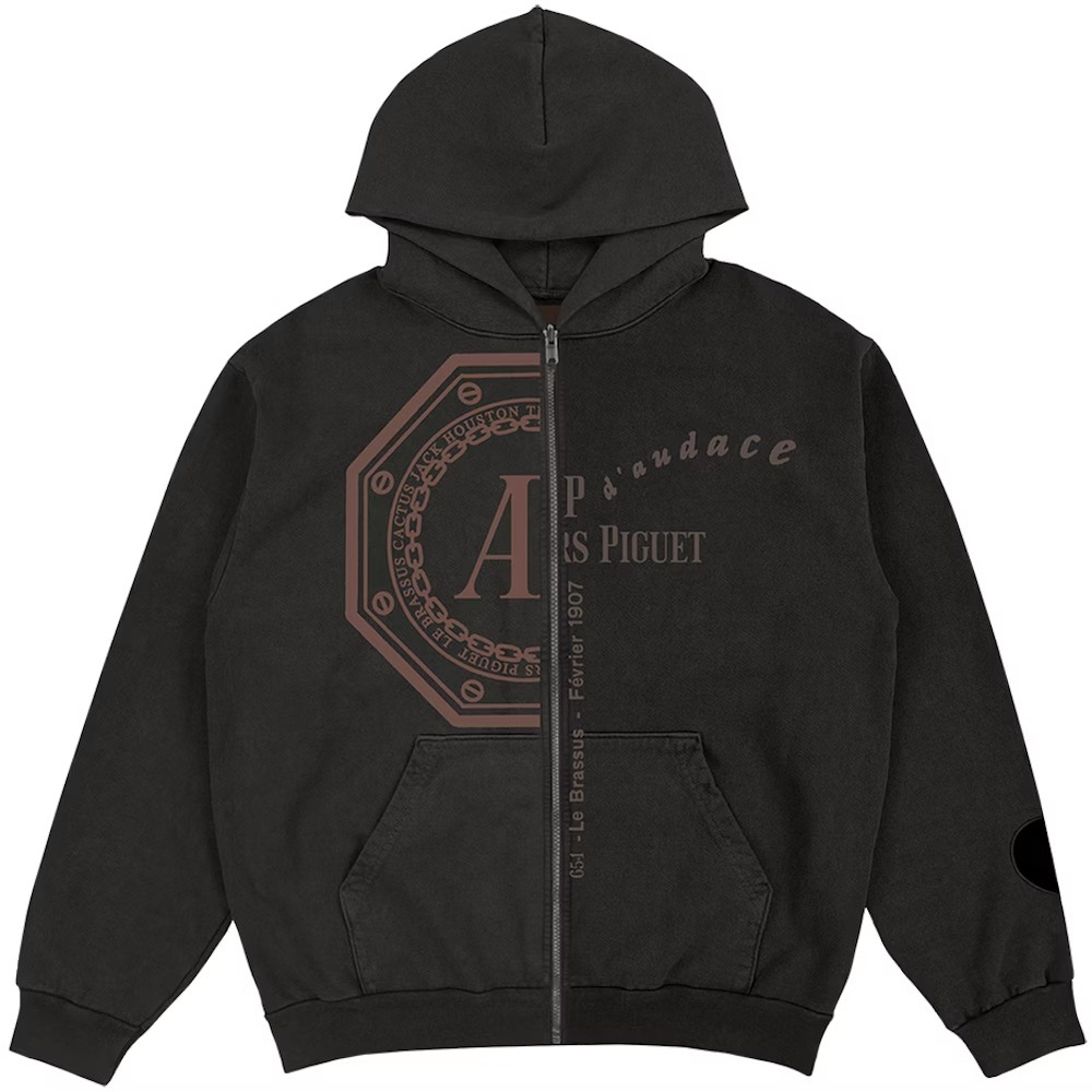 Travis Scott Cactus Jack x Audemars Piguet Split Logo Zip Up Hoodie